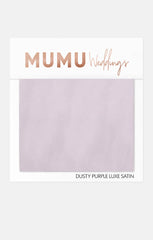 Bridesmaid Fabric Swatch ~ Dusty Purple Luxe Satin