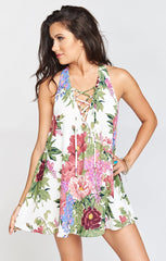 Rancho Mirage Lace Up Tunic Dress
