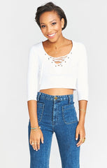 Tristan Lace Up Top