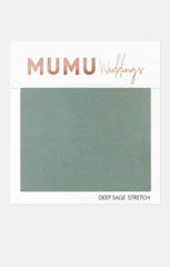 Bridesmaid Fabric Swatch ~ Deep Sage Stretch