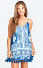 Throw and Go Tassel Mini Dress