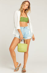 Daytona Button Top