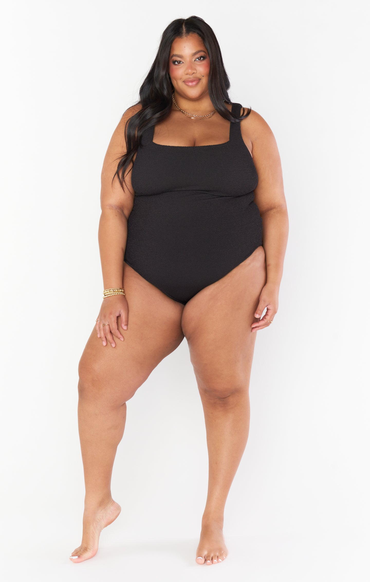 The Scrunch One Piece ~ Black Scrunch