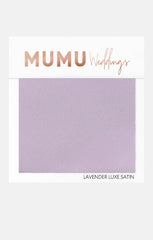 Bridesmaid Fabric Swatch ~ Lavender Luxe Satin