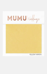 Bridesmaid Fabric Swatch ~ Yellow Taffeta
